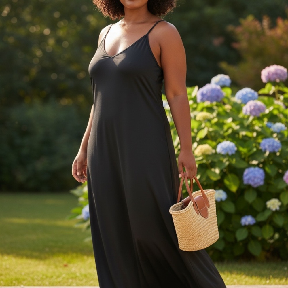 Elegant Black Maxi Dress